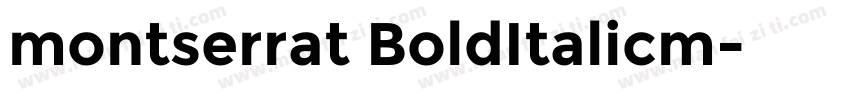 montserrat BoldItalicm字体转换